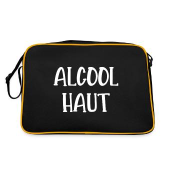 alcool haut - Sac Retro - noir/or - Dos