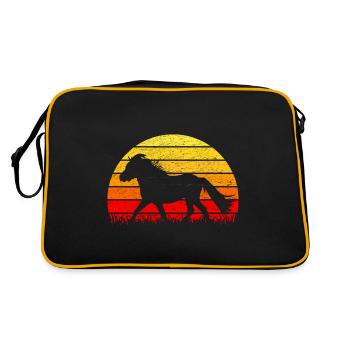 Shetland Pony Shetland Pony Lever de soleil - Sac Retro - noir/or - Dos