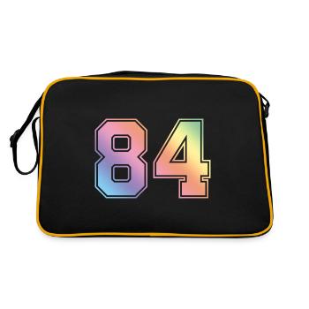 84 Number Colorful - Retro Bag - black/gold - Back