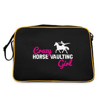 Vaulting Acrobatics Design and Equestrian Horse - Retro Bag - black/gold - Back