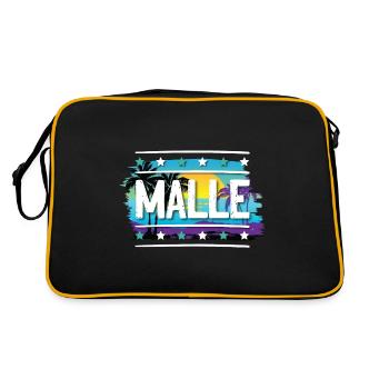 Malle - Sac Retro - noir/or - Dos