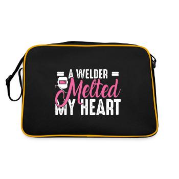 Welder outfit for welders - Retro Bag - black/gold - Back