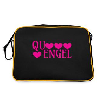 Angels, Quengel, squealing, groaning, love, partner, - Retro Bag - black/gold - Back