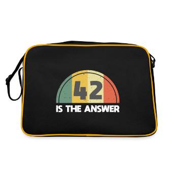 Réponse 42 - Sac Retro - noir/or - Dos
