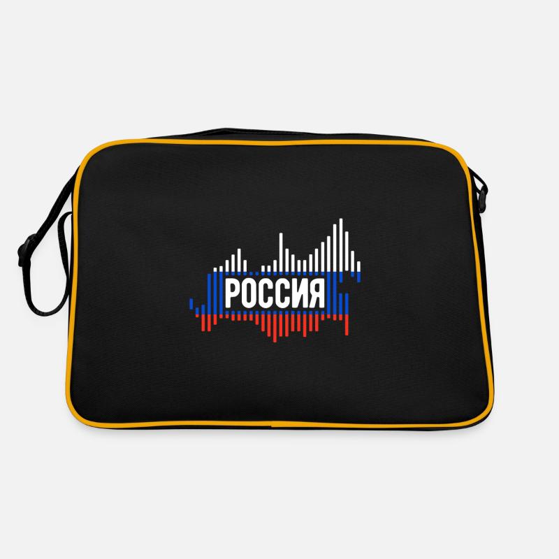 Russia flag Russian map flag Russian Retro Bag