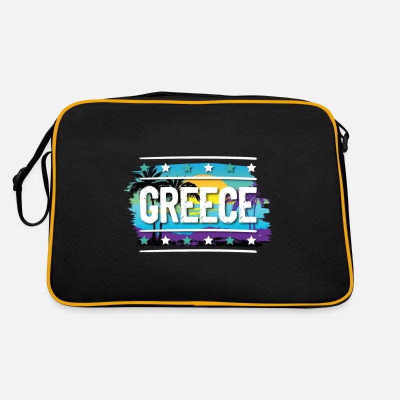 Greece - Retro Bag - black/gold