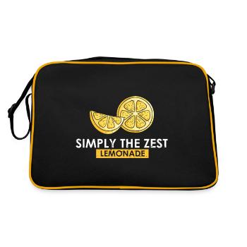 Limonade Limonade Limonade Limonade Stand Design - Sac Retro - noir/or - Dos