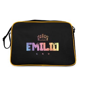 Emilio - Sac Retro - noir/or - Dos