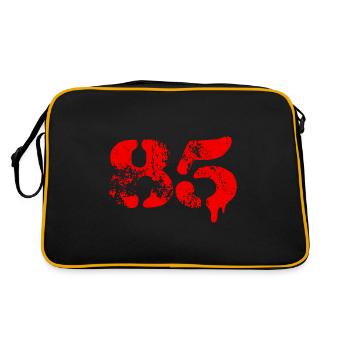 85 number symbol - Retro Bag - black/gold - Back