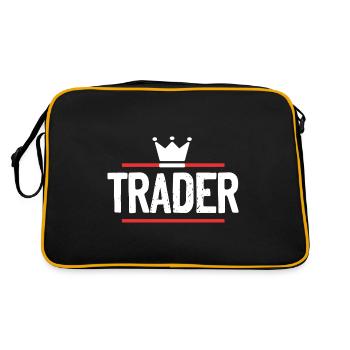 Trader Beruf - Retro Tasche - Schwarz/Gold - Hinten