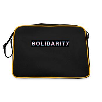 Trans Solidarity - Retro Bag - black/gold - Back