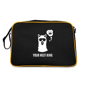 Lama - Lama / VOTRE ROI PROCHAIN - Sac Retro - noir/or - Dos