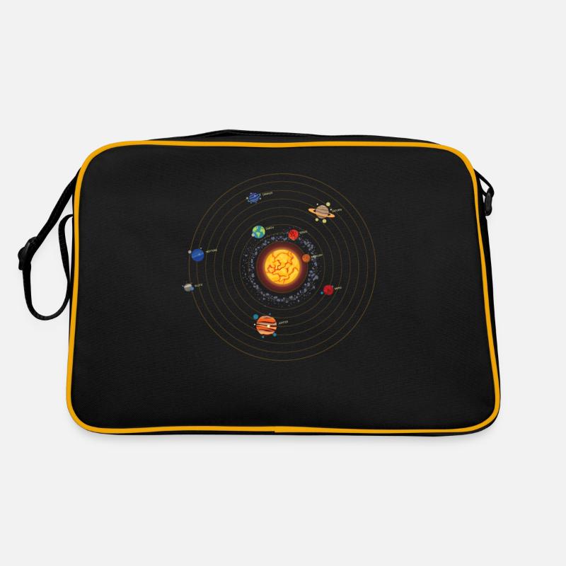 Space Solar System Universe Planet Retro Bag