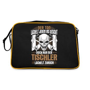 Menuisier menuisier menuiserie menuiserie cadeau - Sac Retro - noir/or - Dos