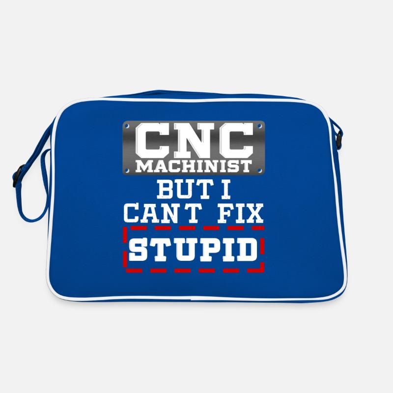 Funny Cnc Machinist Operator Work Quote Gift Idea Retro Bag