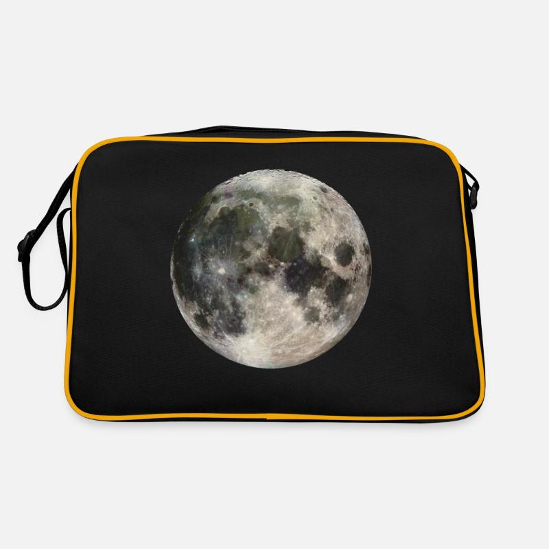 Mond - Retro Tasche - Schwarz/Gold