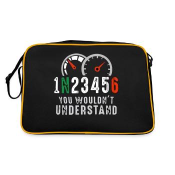 Moteur de vélo - Sac Retro - noir/or - Dos