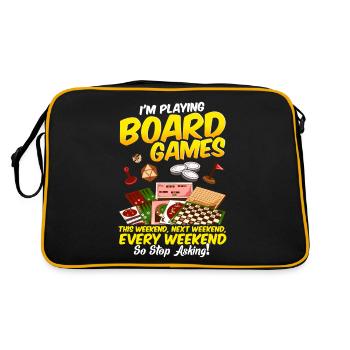 Jeux de société jeux de société soirée de jeu - Sac Retro - noir/or - Dos