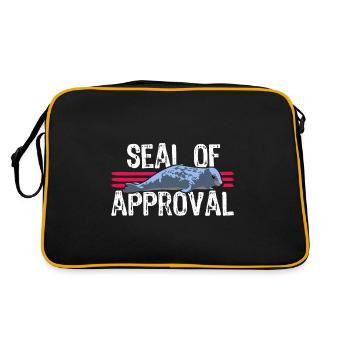 Seal of approval - Retro Bag - black/gold - Back