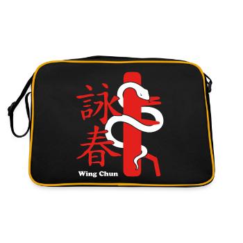 Wing Chun Kung Fu - Sac Retro - noir/or - Dos