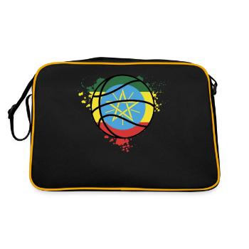 Ethiopia basketball team - ETHIOPIA - Retro Bag - black/gold - Back