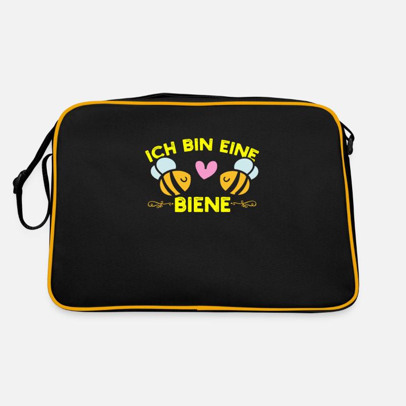 Ich bin eine Biene Retro Tasche