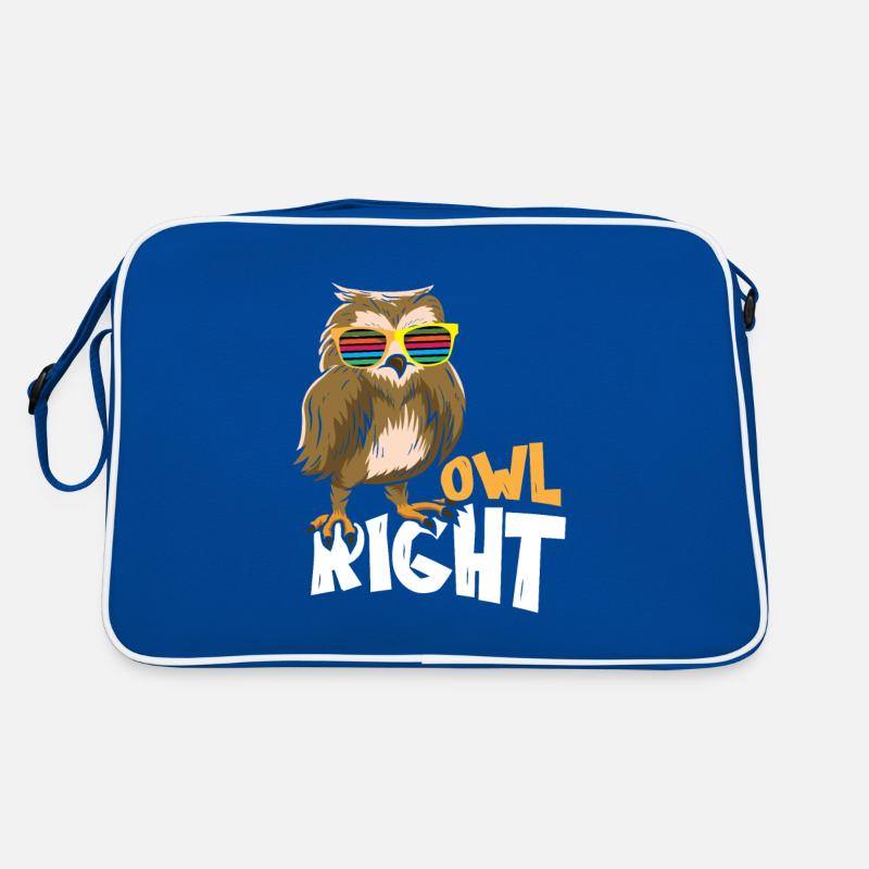 Owl right Retro Tasche