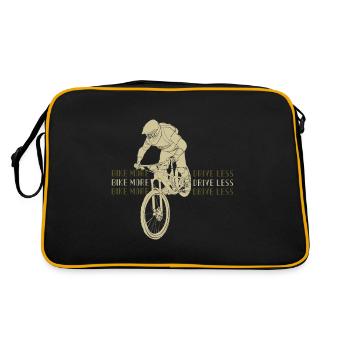 Vélo de montagne plus de conduite moins - Sac Retro - noir/or - Dos
