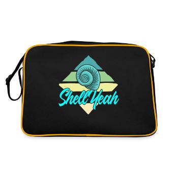 Shell ouais - Sac Retro - noir/or - Dos