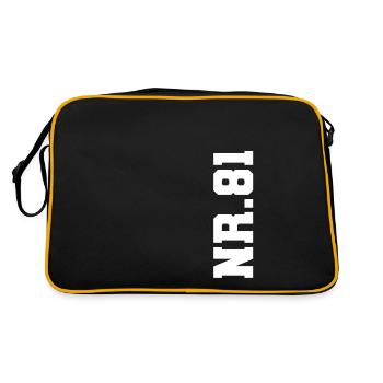 Number 81 NO. 81 - Retro Bag - black/gold - Back