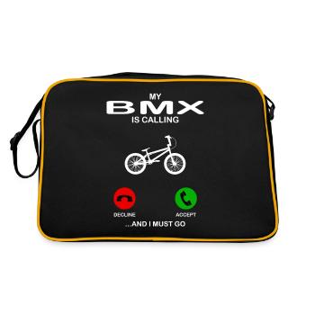 bmx - Sac Retro - noir/or - Dos