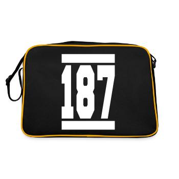 187 - Sac Retro - noir/or - Dos