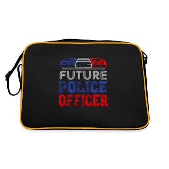 Futur officier de police - policiers policiers - Sac Retro - noir/or - Dos