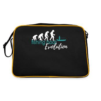 Evolution du bateau de pêche - Sac Retro - noir/or - Dos
