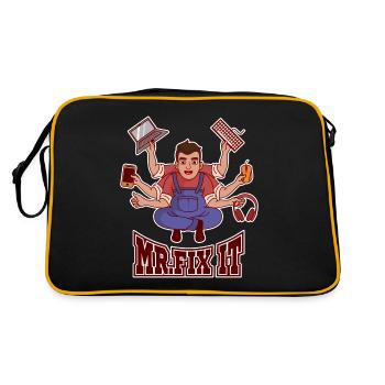Mr. Fix IT Admin IT Specialist Sysadmin - Retro Bag - black/gold - Back