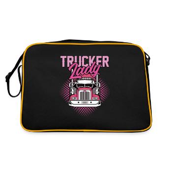 Truck driver gift idea - Retro Bag - black/gold - Back