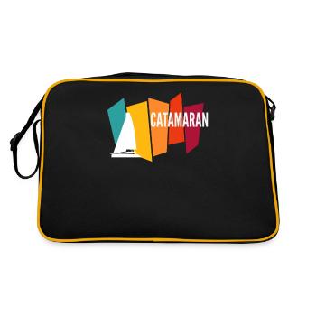 Catamaran - Sac Retro - noir/or - Dos