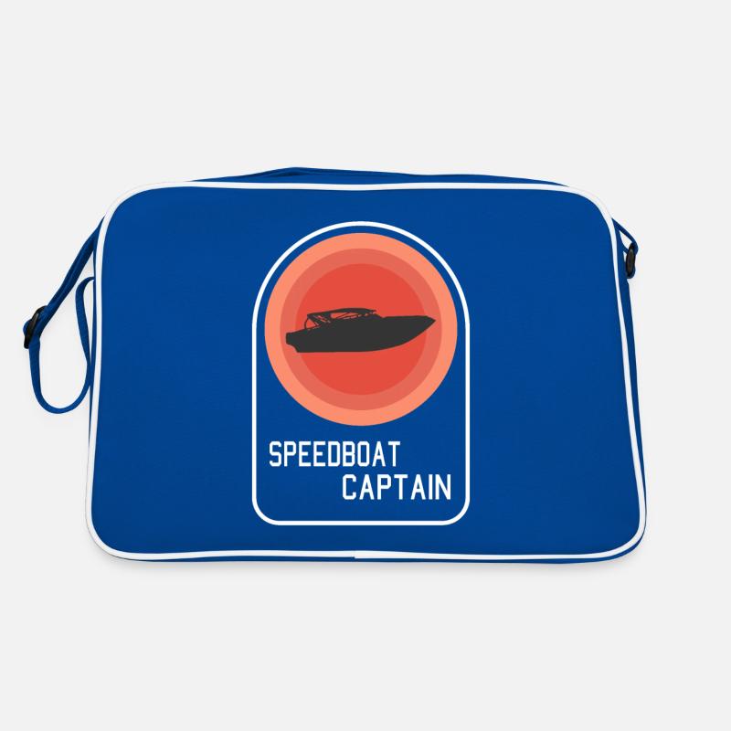 Retro Speedboat Gift Idea Retro Tasche