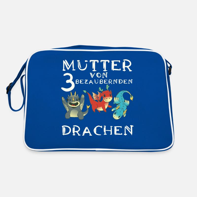 Frau Mutter Drachen Retro Tasche