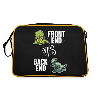 Frontend vs. Backend Developer Full Stack - Retro Bag - black/gold - Back