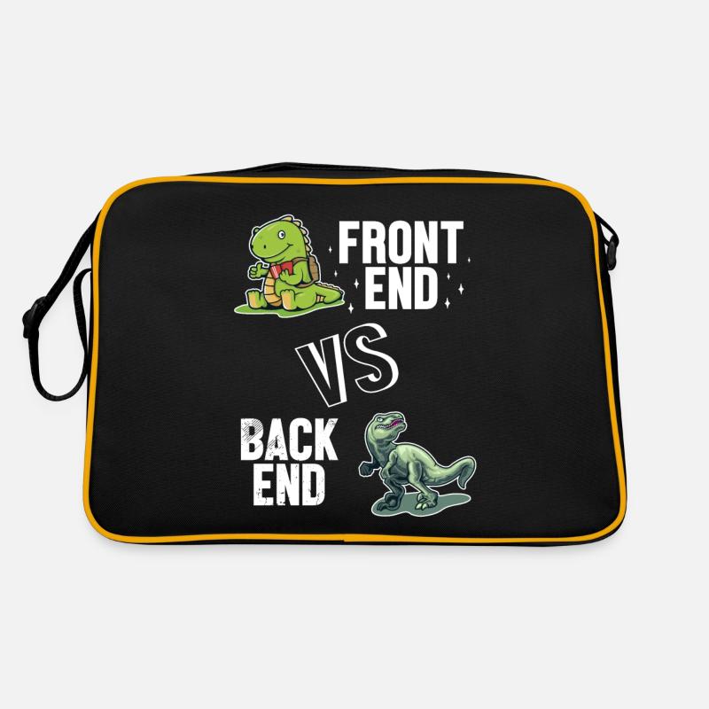 Développeur Frontend vs. Backend Codeur Sac Retro