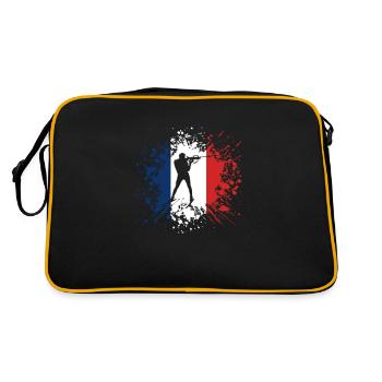 Cadeau Du Biathlon Pour Les Amateurs De Sports - Sac Retro - noir/or - Dos