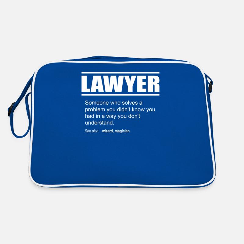 Funny Description Tee Lawyer Edition Retro Bag