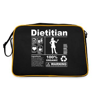 Dietitian Product Description - Retro Bag - black/gold - Back