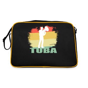 Chemise tuba vintage - Sac Retro - noir/or - Dos