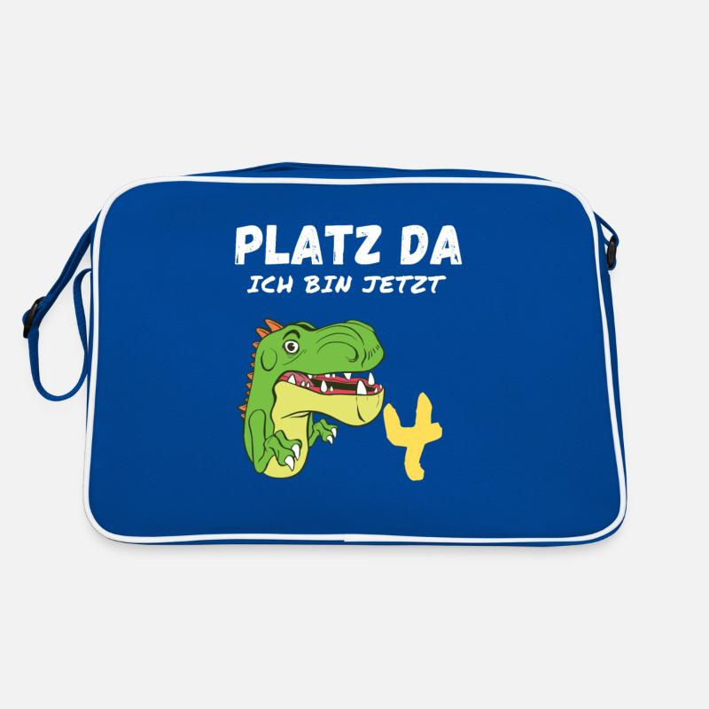 Platz da 4 Jahre Dino Kind Geburtstag Geschenkidee Retro Tasche
