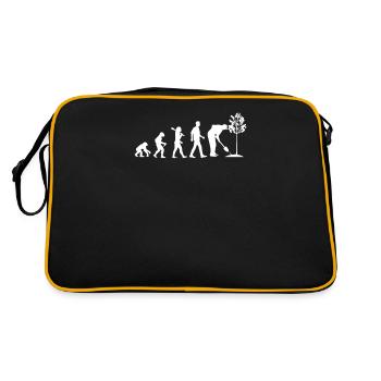 Évolution écologiste - Sac Retro - noir/or - Dos