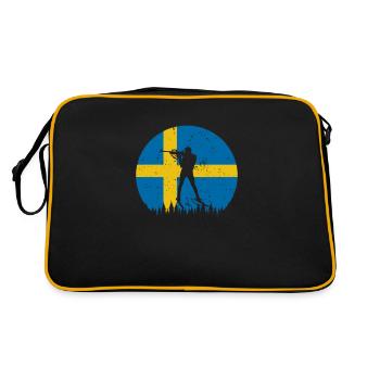 Cadeau De Biathlon Pour Les Fans De Sports - Sac Retro - noir/or - Dos