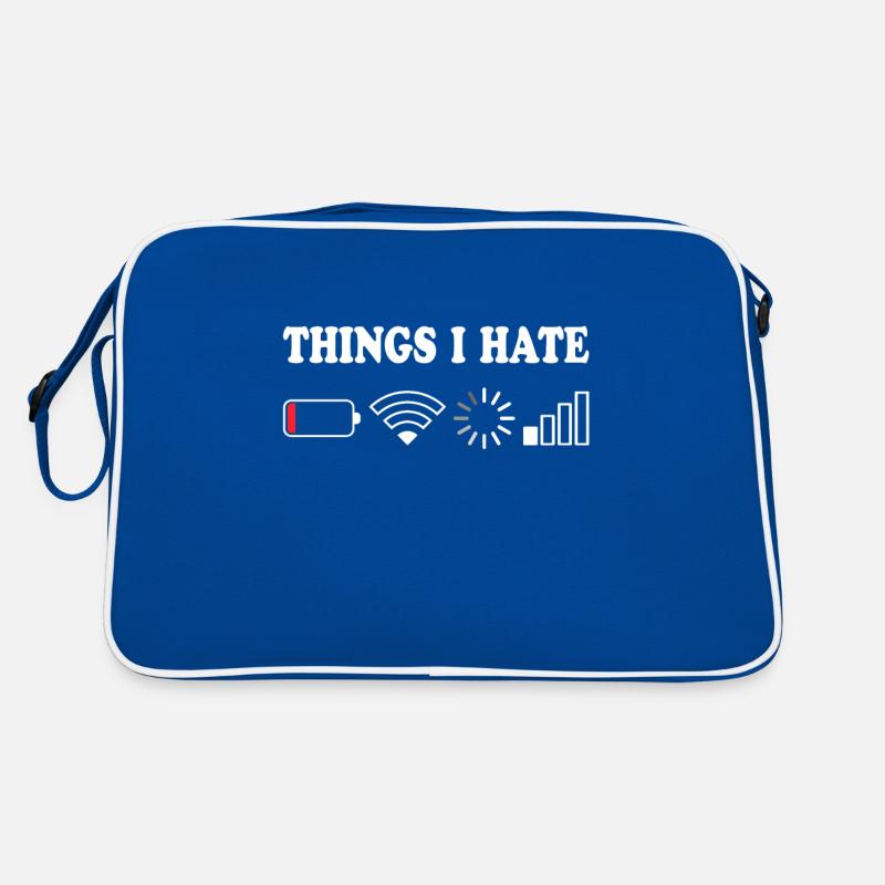 Things I Hate Pas de réception Batterie Vide Objets Hasse Sac Retro