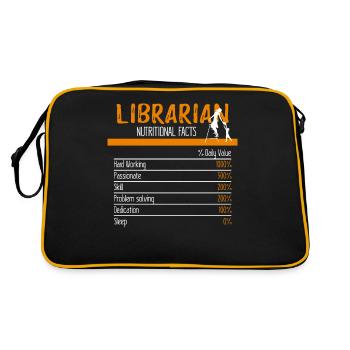 Ingrédients bibliothécaires - Sac Retro - noir/or - Dos